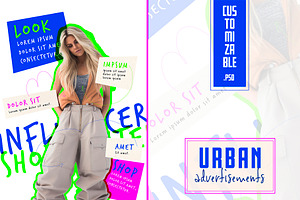 Advertisement Clothing Urban Poster, a Poster Template by McLittle Stock