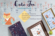 Cute fox.Vector design collection, an Animal Illustration by TashaDraw (Thumbnail 1 of 10)