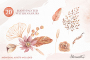 Boho Watercolour Clipart Elements, a Decorative Illustration by Bloomella (Thumbnail 2 of 6)