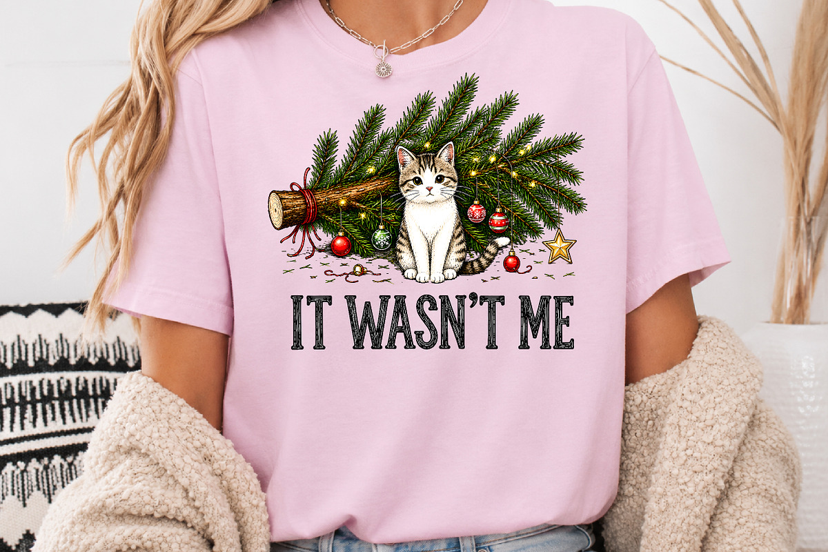 It Wasn't Me Funny Christmas PNG, a Seasonal Illustration by Rose Art (Photo 3 of 4)
