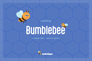 Bumblebee Font, a Sans Serif Font by alpercakici