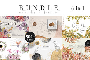 SALE! 6in1 Bundle-watercolor set