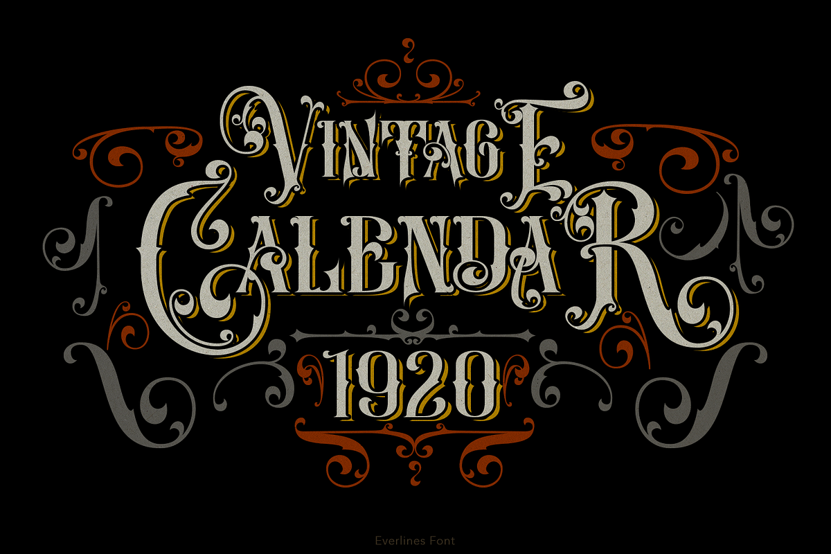 Everlines Victorian Font, a Font by TypeClassHeroes (Photo 4 of 10)