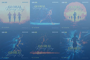 Global Running Day template bundle, a Social Media Template by gstudiovect21 (Thumbnail 5 of 5)