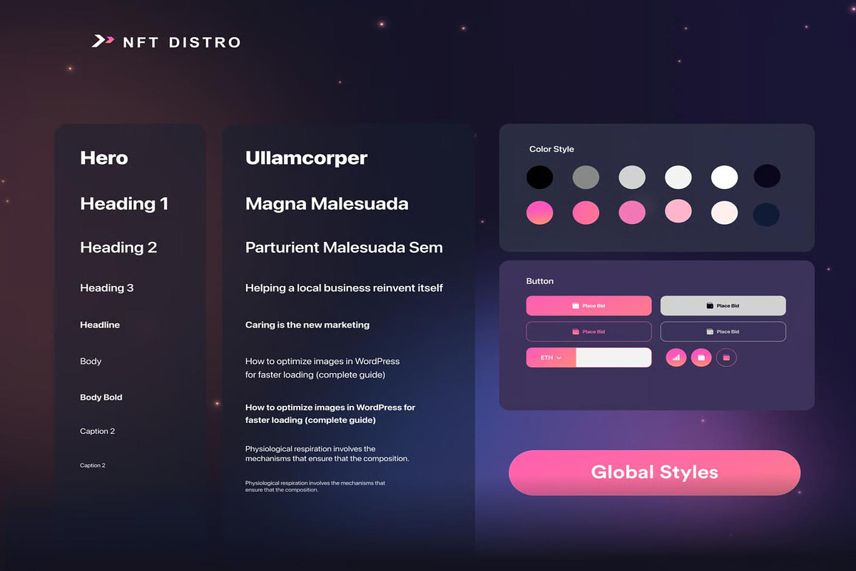 NFT Distro NFT Market UI Design Kit, an UI Kit Template by Lumina_ui_ux202 (Photo 3 of 5)