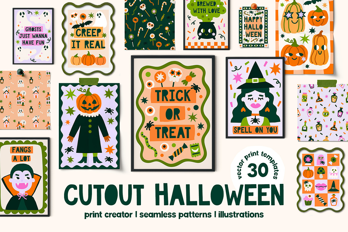 Cutout Halloween Print Creator, an Object Graphic by ArtFM (Photo 1 of 14)