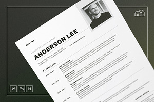 Resume/CV - Anderson