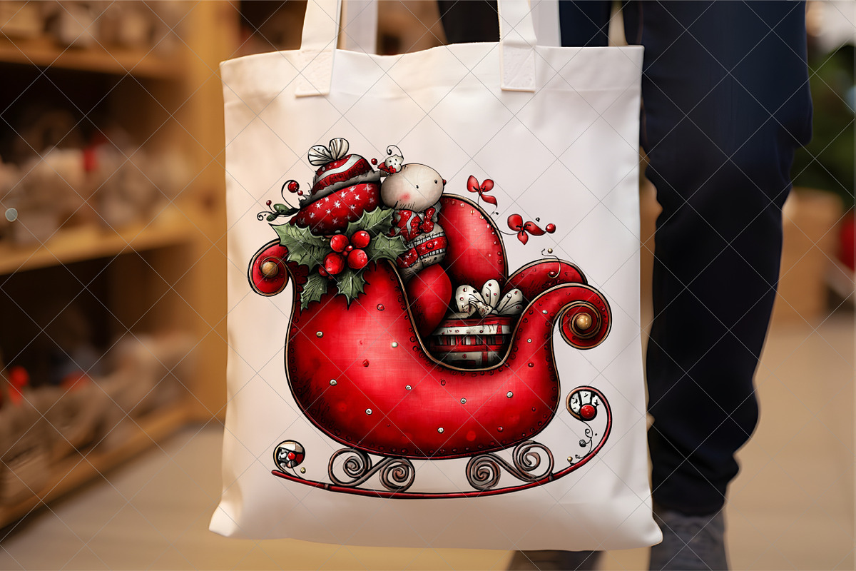 Whimsical Santa Claus Clipart PNG, an Illustration by SinaCreation (Photo 5 of 7)