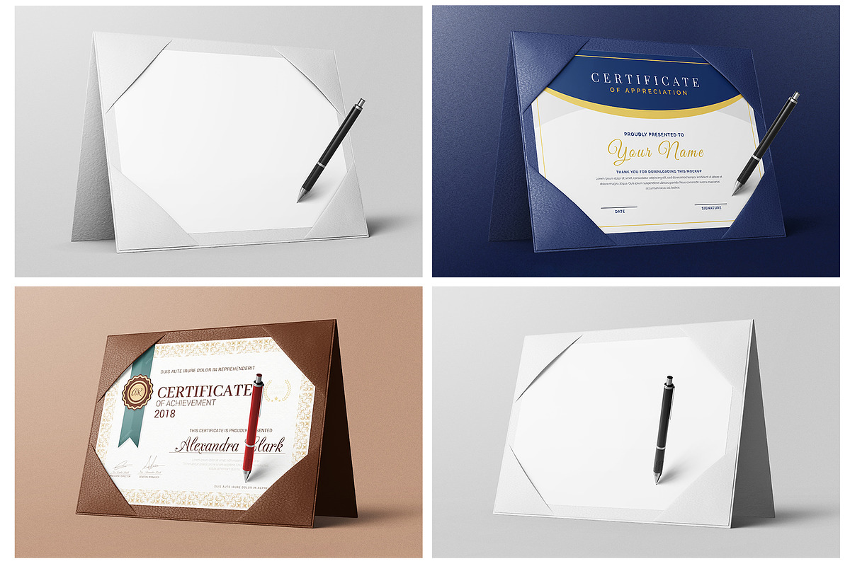 A4 Certificate with Case Mockup Set, a Books & Magazine Mockup by Remnand Studio (Photo 11 of 11)
