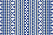Ethnic Blue and Gray Print Seamless, a Pattern Graphic by Sharon Schwalbe (Thumbnail 2 of 2)