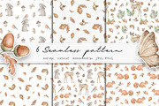 Woodland animal clipart Autumn mood, an Animal Illustration by Daryartsy (Thumbnail 7 of 7)