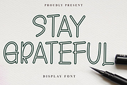 Stay Grateful, a Sans Serif Font by InermediaSTUDIO (Thumbnail 1 of 8)