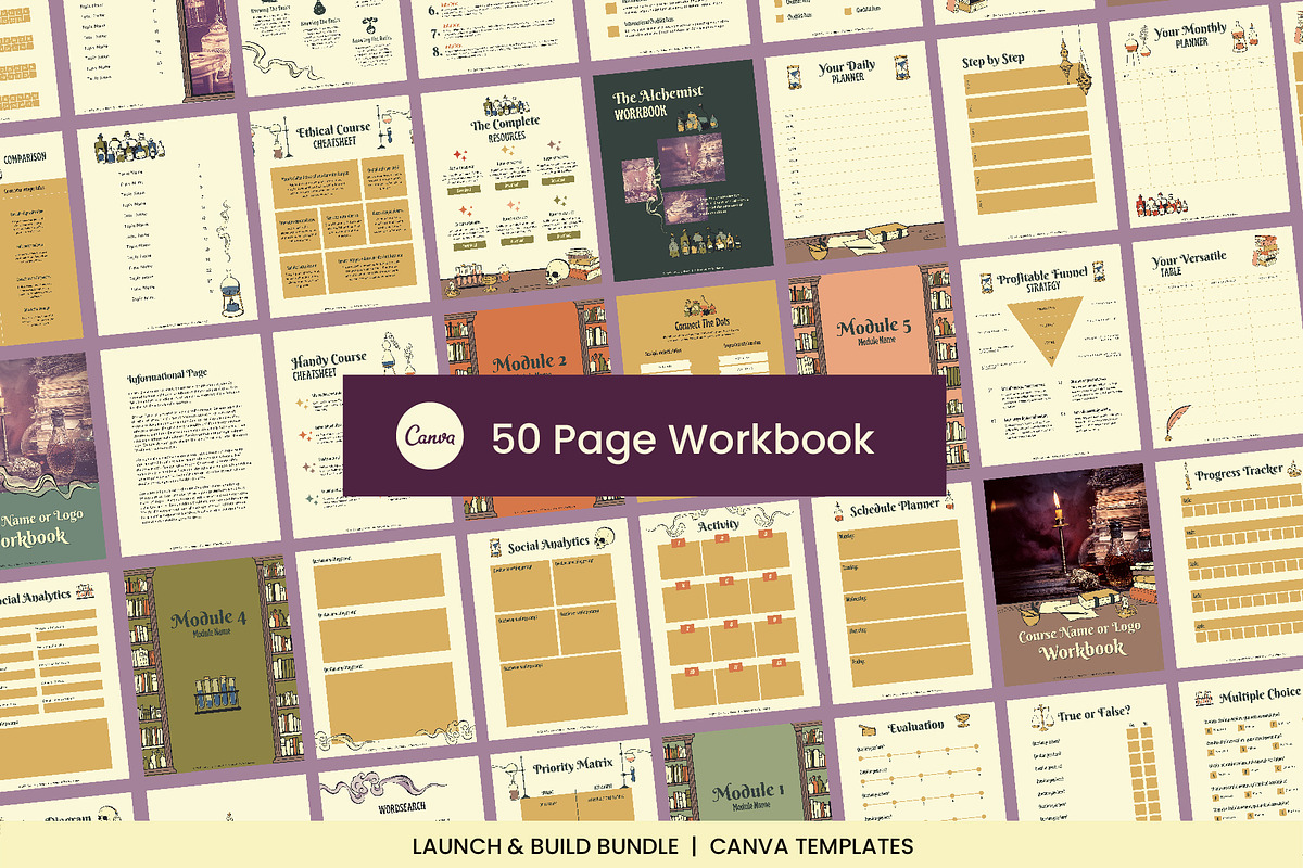 Alchemist Canva Launch & Build Pack, a Social Media Template by WorkShy Studio (Photo 14 of 23)