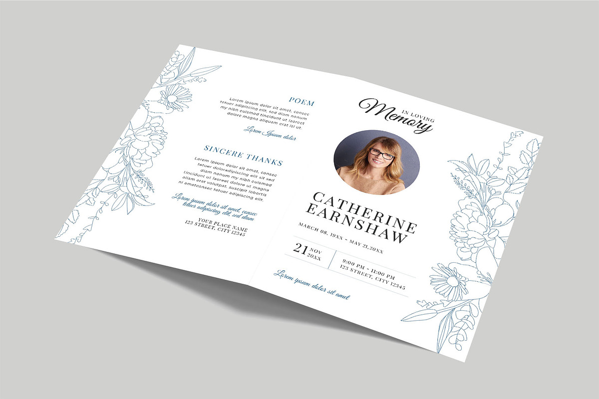 Funeral & Memorial Service Brochure, a Flyer Template by BrandPacks (Photo 4 of 7)