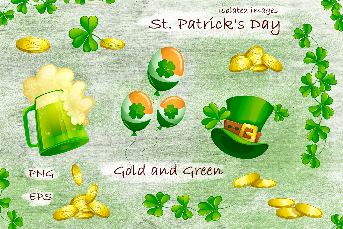 St.Patrick 's Day.  Sublimations, an Illustration by Maycat_store (Photo 4 of 9)