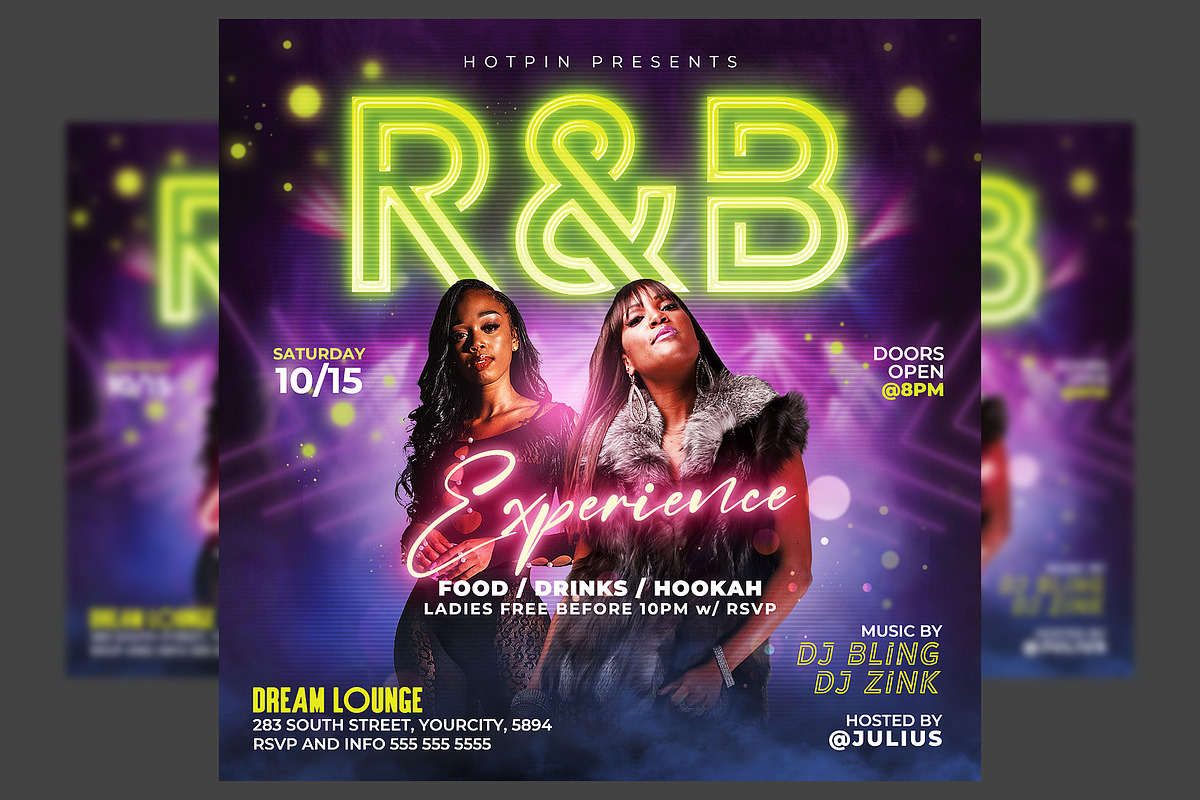 Night Club Party Flyer Template, a Flyer Template by Hotpin