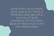Neria | Ornate Display Font, a Sans Serif Font by Cosy Fox (Thumbnail 5 of 7)