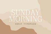 Sunday morning serif typeface, a Font by Designstudio Friday (Thumbnail 1 of 2)