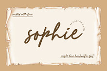 Sophie | Handwritten Font