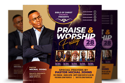 Church Flyer, a Flyer Template by AfzaalGraphics