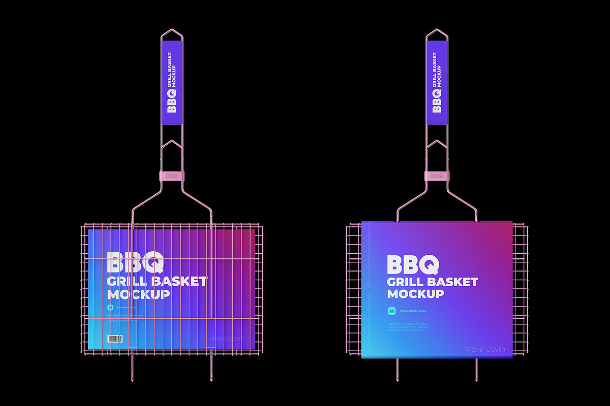 Portable Grilling Basket Mockup, a Packaging Mockup by easymock (Photo 9 of 9)
