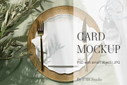 Card Mockup 5x7 Menu, a Merchandise Mockup by PawMockups (Thumbnail 1 of 9)