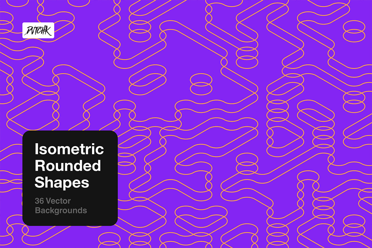 Isometric Rounded Shapes, a Background Graphic by dvtchk (Photo 14 of 15)