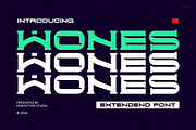 Wones Modern Technology Sans Serif, a Sans Serif Font by Perfectype (Thumbnail 1 of 6)