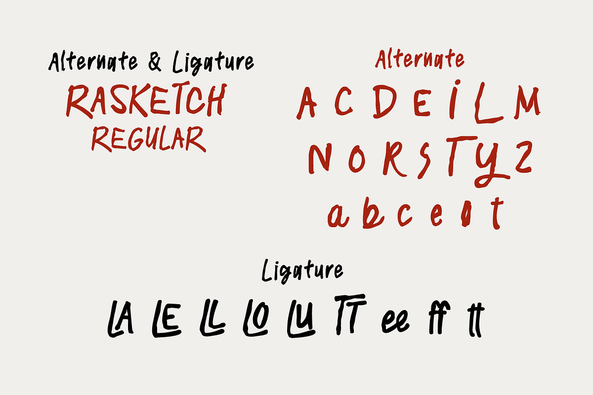 RASKETCH, a Handwritten Font by BBtypeStudios (Photo 12 of 16)