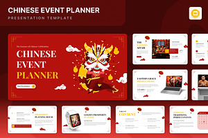 Chinese Event Planner Google Slides, a Presentation Template by Annora Studio