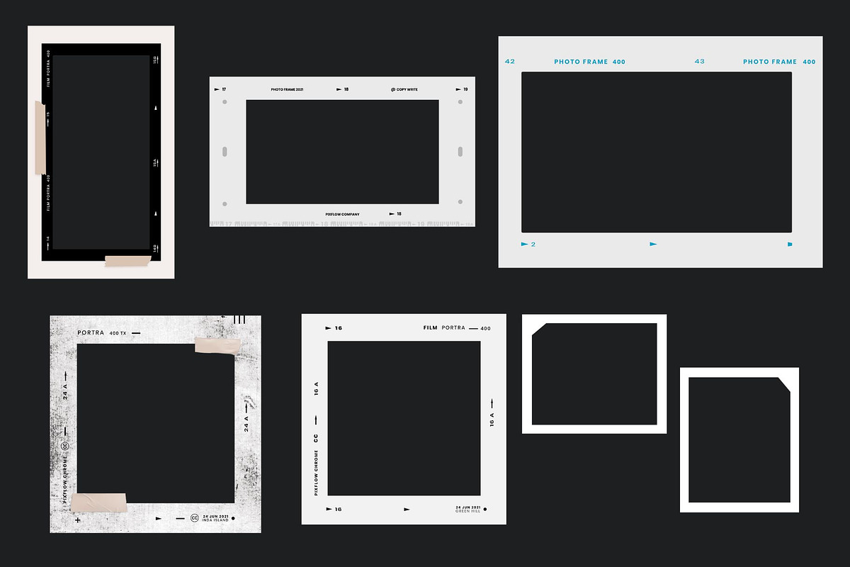 Kodak and Fuji Film Frames, a Social Media Template by Presets store (Photo 4 of 8)