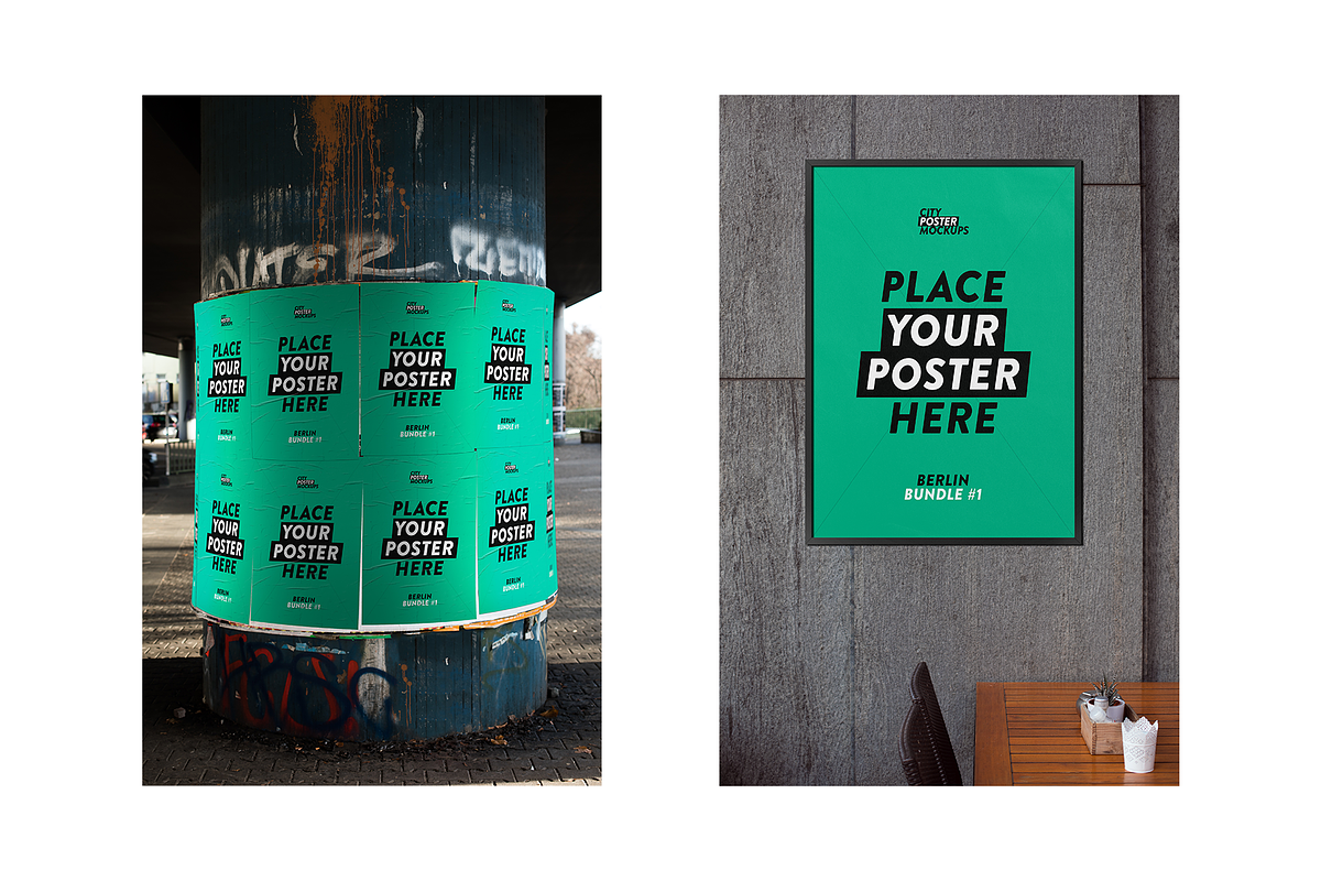 City Poster Mockup Bundle #1, a Print Template by City Poster Mockups (Photo 15 of 19)