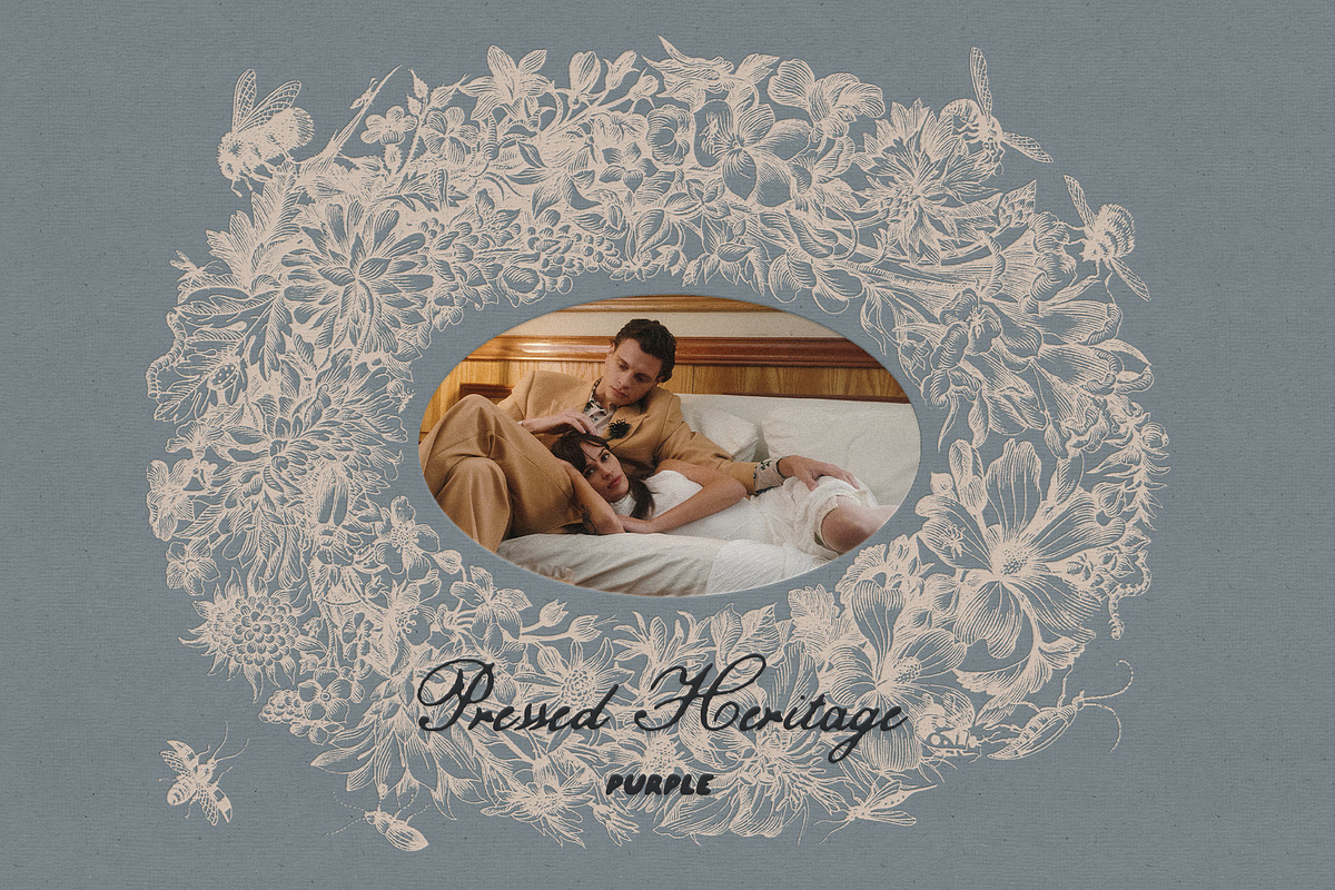 Vintage Embossed Papers & Frames, a Texture Graphic by Purple (Photo 2 of 19)