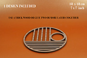 Trivet Bauhaus 1 File for Laser Cut., an Object Graphic by MaramadeLaser (Thumbnail 3 of 5)