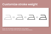 Laundry Symbols. Vector Icons Set, an Outline Icon by Vector Creator (Thumbnail 4 of 6)