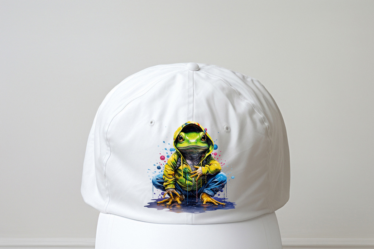 Cool frog wearing hoodie., an Animal Illustration by yod67 (Photo 8 of 9)