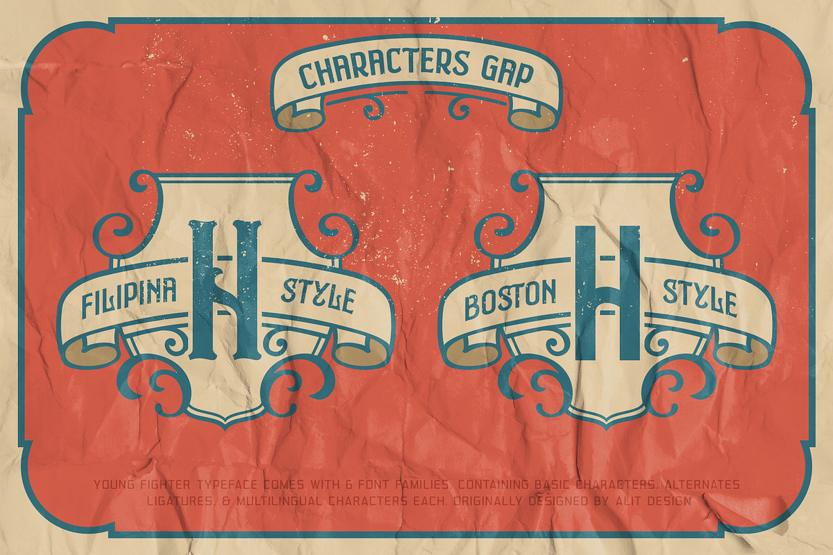 Young Fighter Vintage Display, a Serif Font by alit design (Photo 19 of 21)
