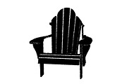 Adirondack Beach Chair, an Object Graphic by cvcreative (Thumbnail 2 of 2)