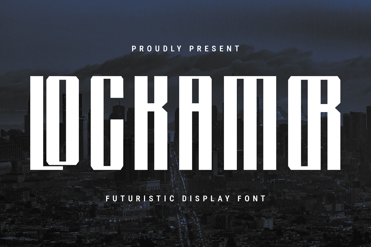 Lockamor Futuristic Display Font, a Sans Serif Font by Maulana Creative (Photo 4 of 15)