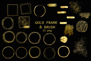 Gold Frame Geometric,Glitter Luxury.