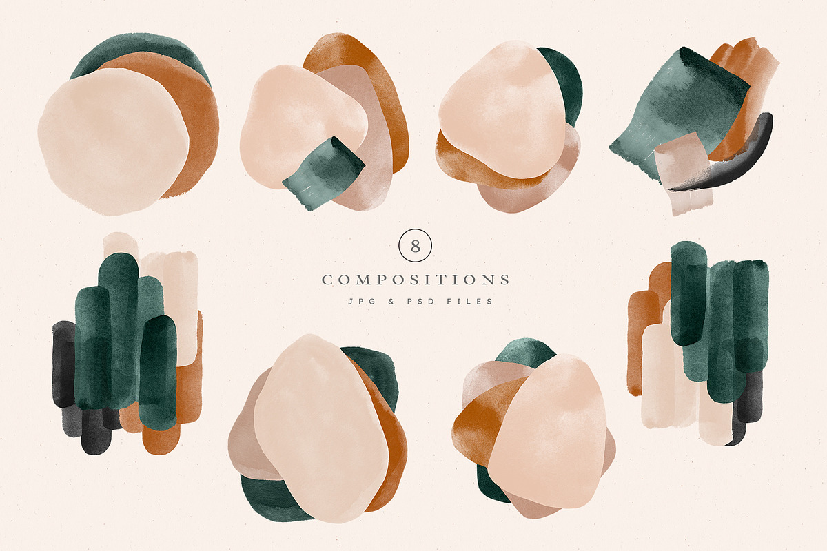Earthy Abstract Shapes + Logos, a Texture Graphic by Basia Stryjecka (Photo 14 of 20)