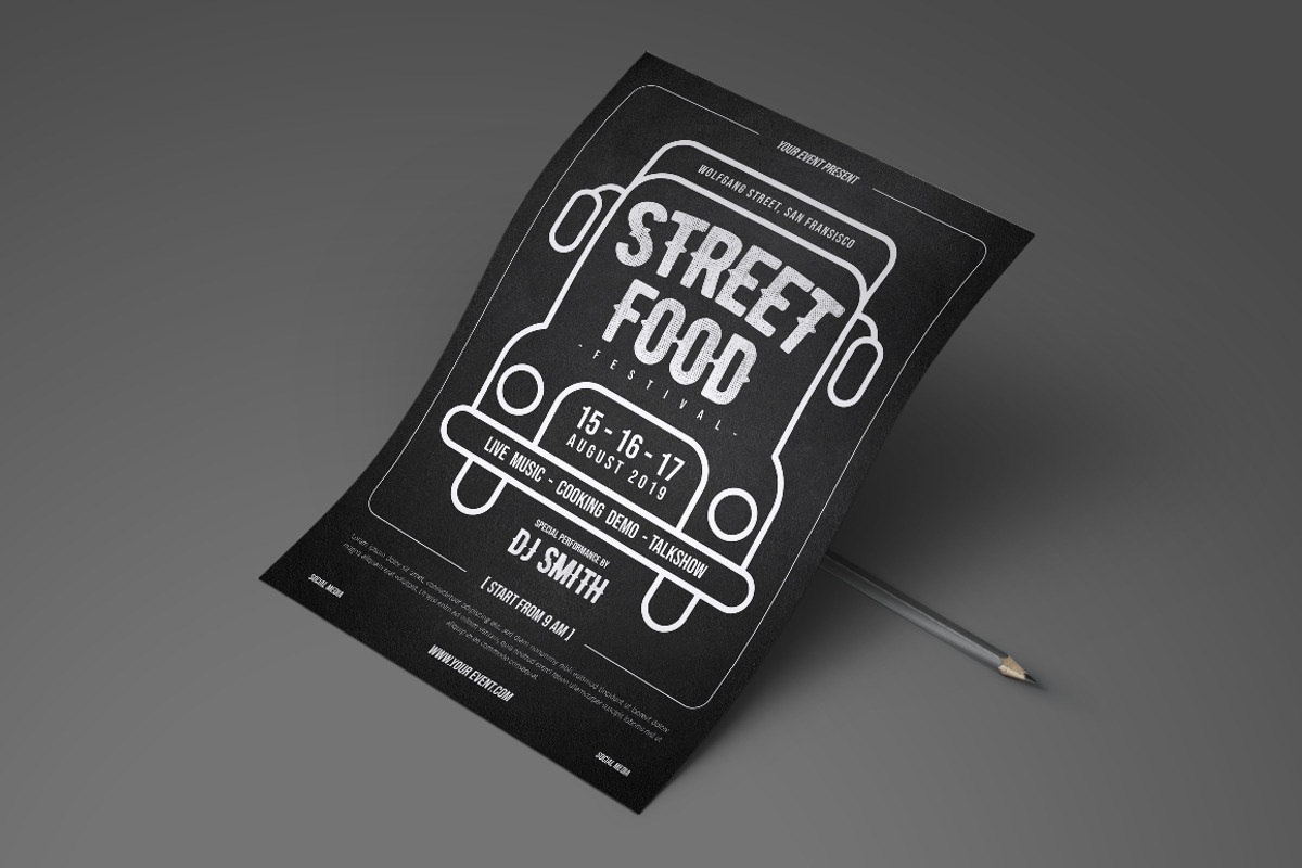 Street Food Festival Flyer, a Flyer Template by monogrph