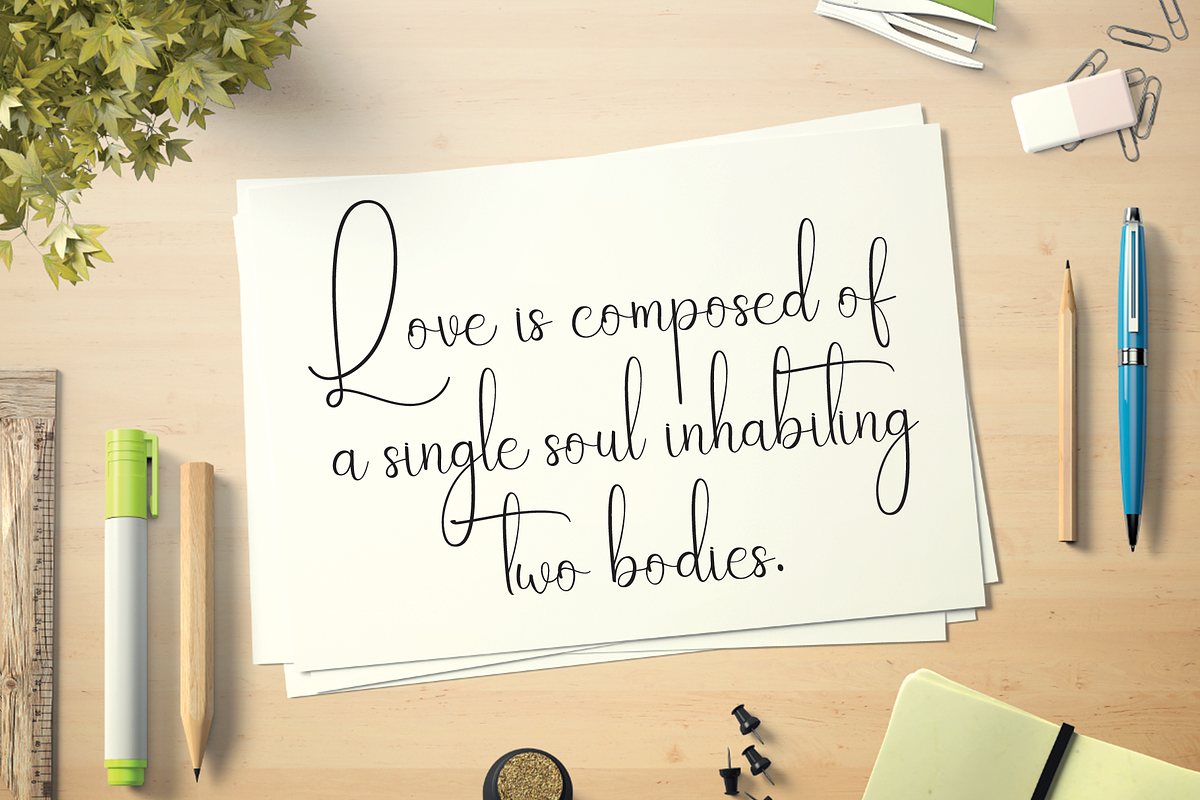 Rainday | Script Font, a Handwritten Font by Scratchones (Photo 2 of 8)