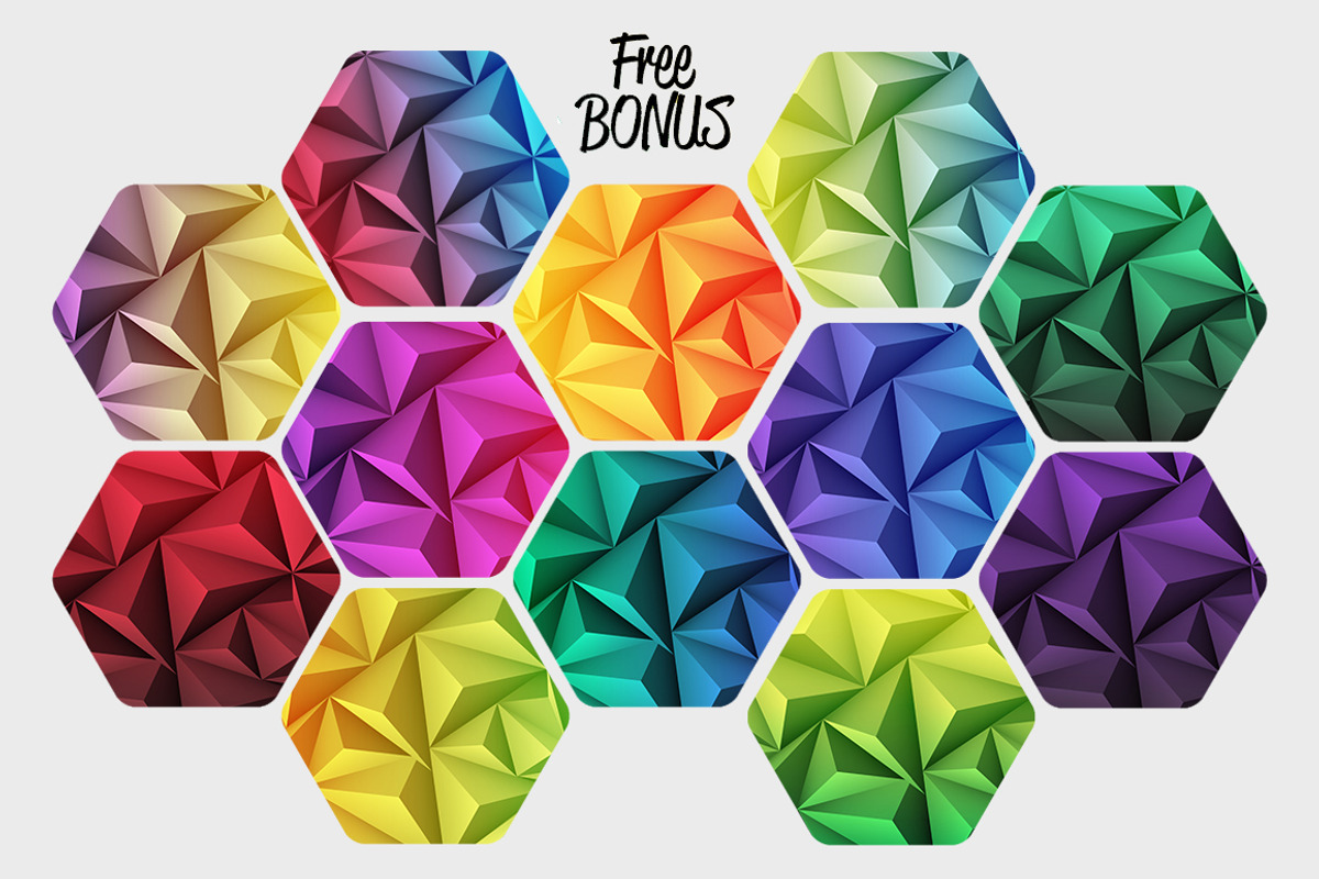 100 Polygon Backgrounds, a Texture Graphic by VitalexStudio (Photo 4 of 4)