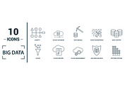 Big Data Line Icon Set, an Object Graphic by Aimagenarium@gmail.com (Thumbnail 2 of 3)