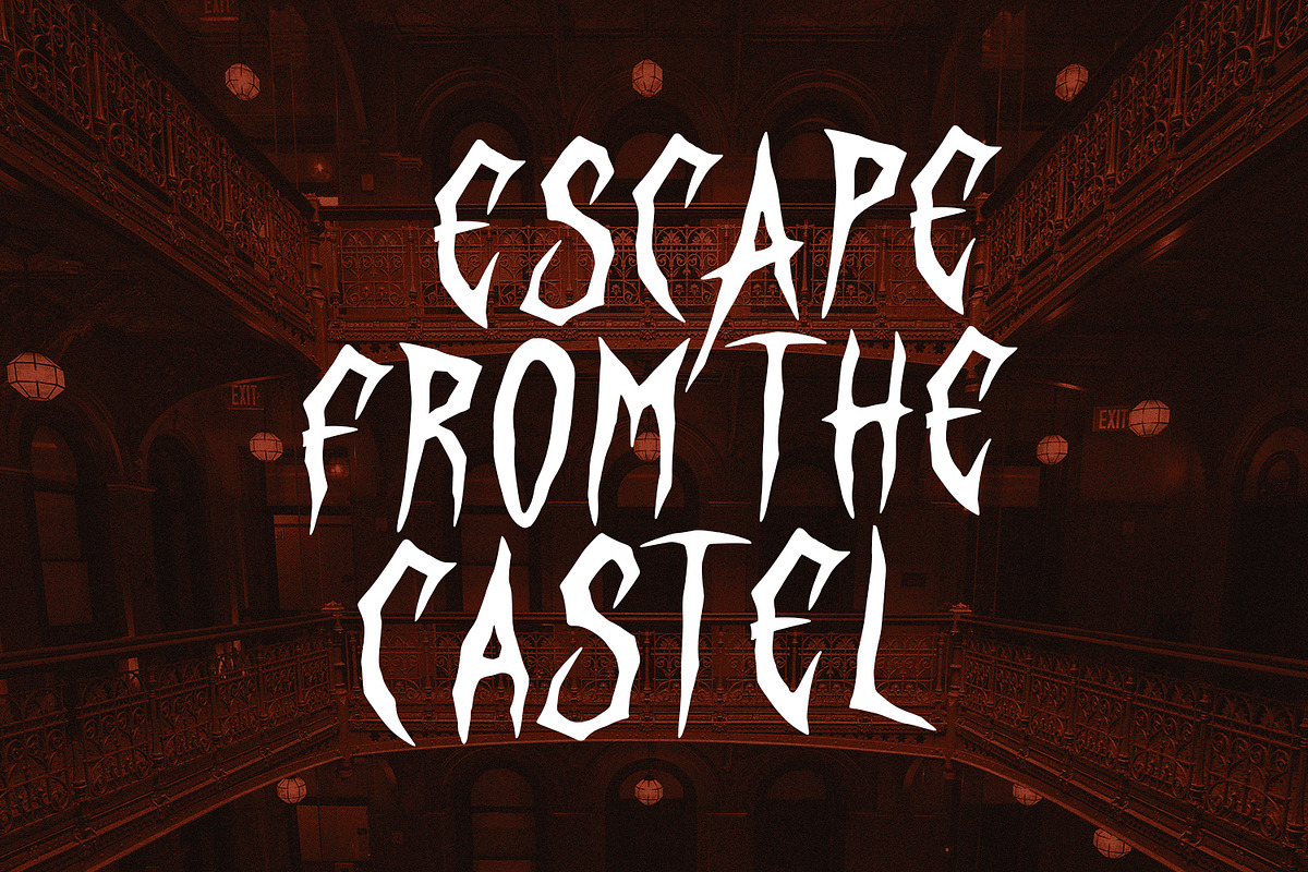 Rezox Futorr Scary Display Font, a Handwritten Font by Maulana Creative (Photo 4 of 7)