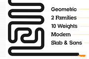 Pipe Font Bundle - Geometric Duo, a Slab Serif Font by Lateral Design (Thumbnail 12 of 18)