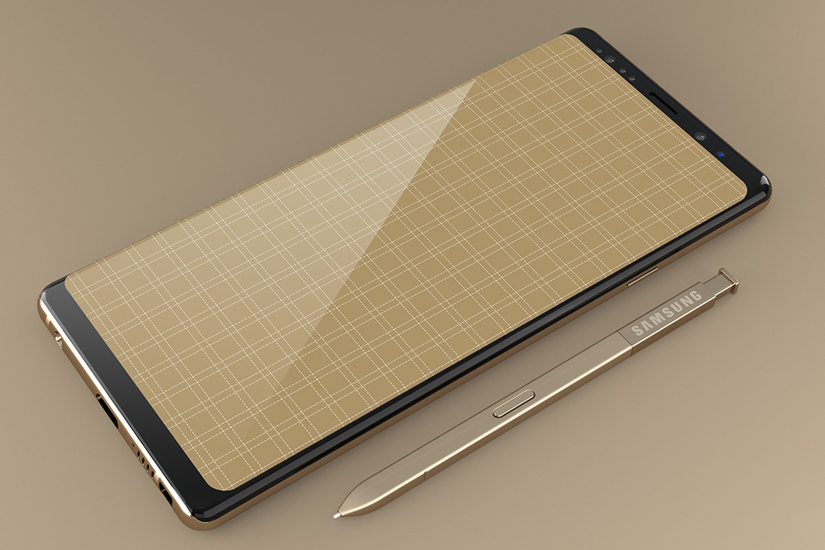 Samsung Galaxy Note 8 Design Mockup, an Android Mockup by illustrated (Photo 9 of 14)