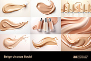 Beige viscous liquid. 38 images, a Background Graphic by Handmadefont (Thumbnail 4 of 10)