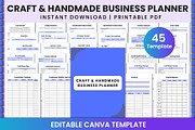 Craft & Handmade Business Planner, a Stationery Template by Shumaya (Thumbnail 1 of 5)
